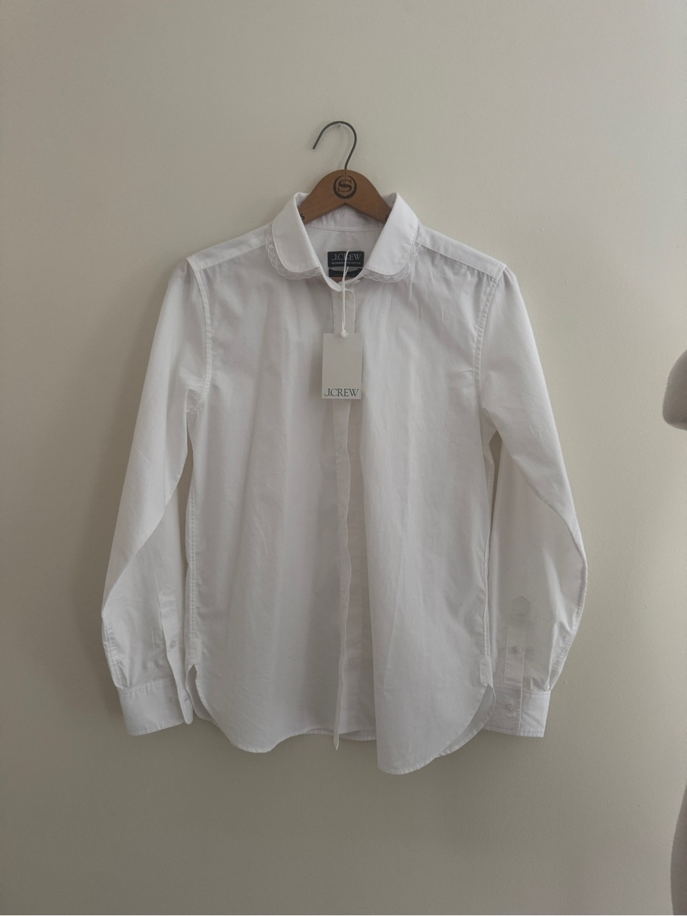 J. Crew White Men's Long-Sleeve Button-Up Shirt